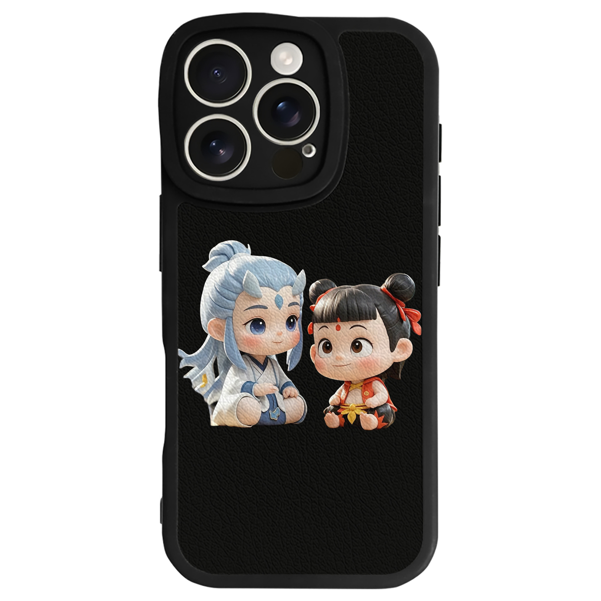 （画像用） Ne Zha 2 ナタ 魔童の大暴れ 【iPhone 16シリーズ対応】シリコンスマホケース（レザー調） 材質：シリコン